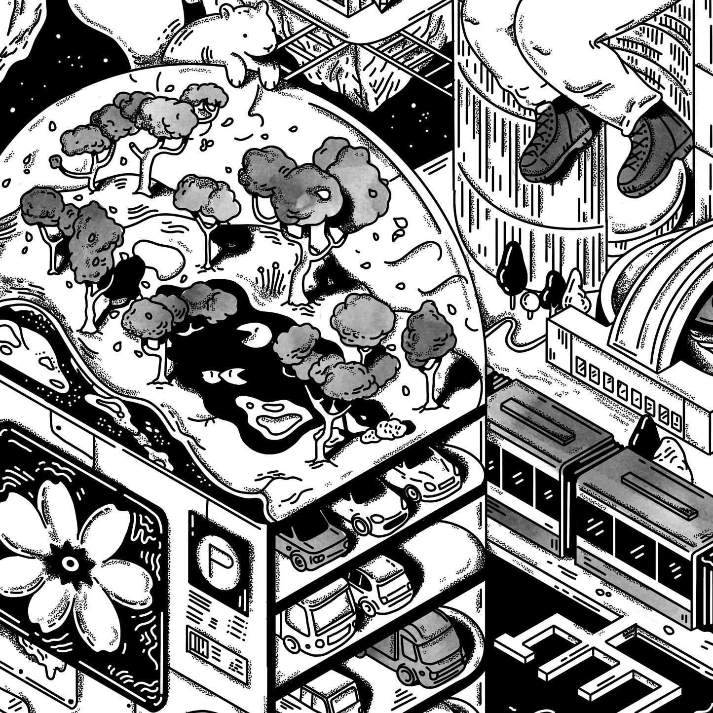 Space Age | Toronto Art Print