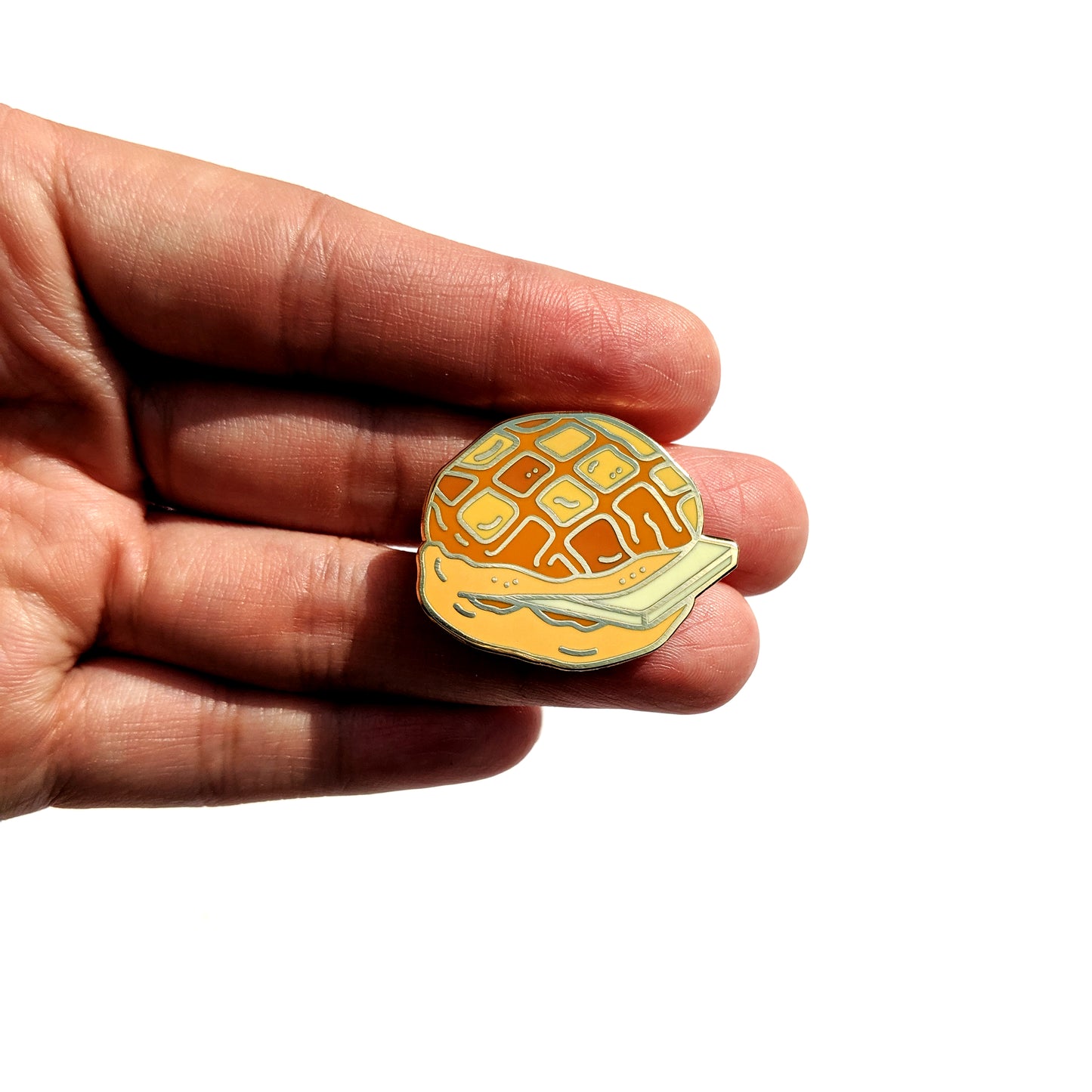 Pineapple Bun - Enamel Pin + Keychain