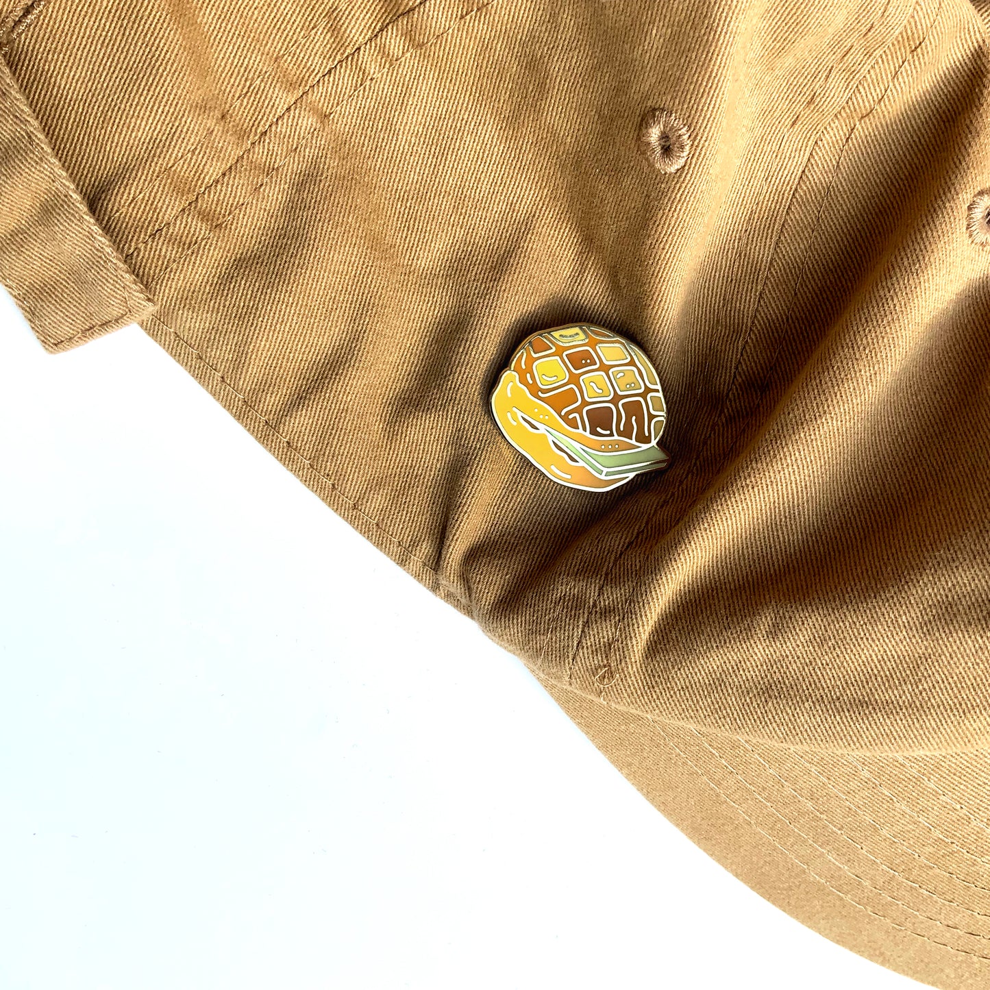 Pineapple Bun - Enamel Pin + Keychain