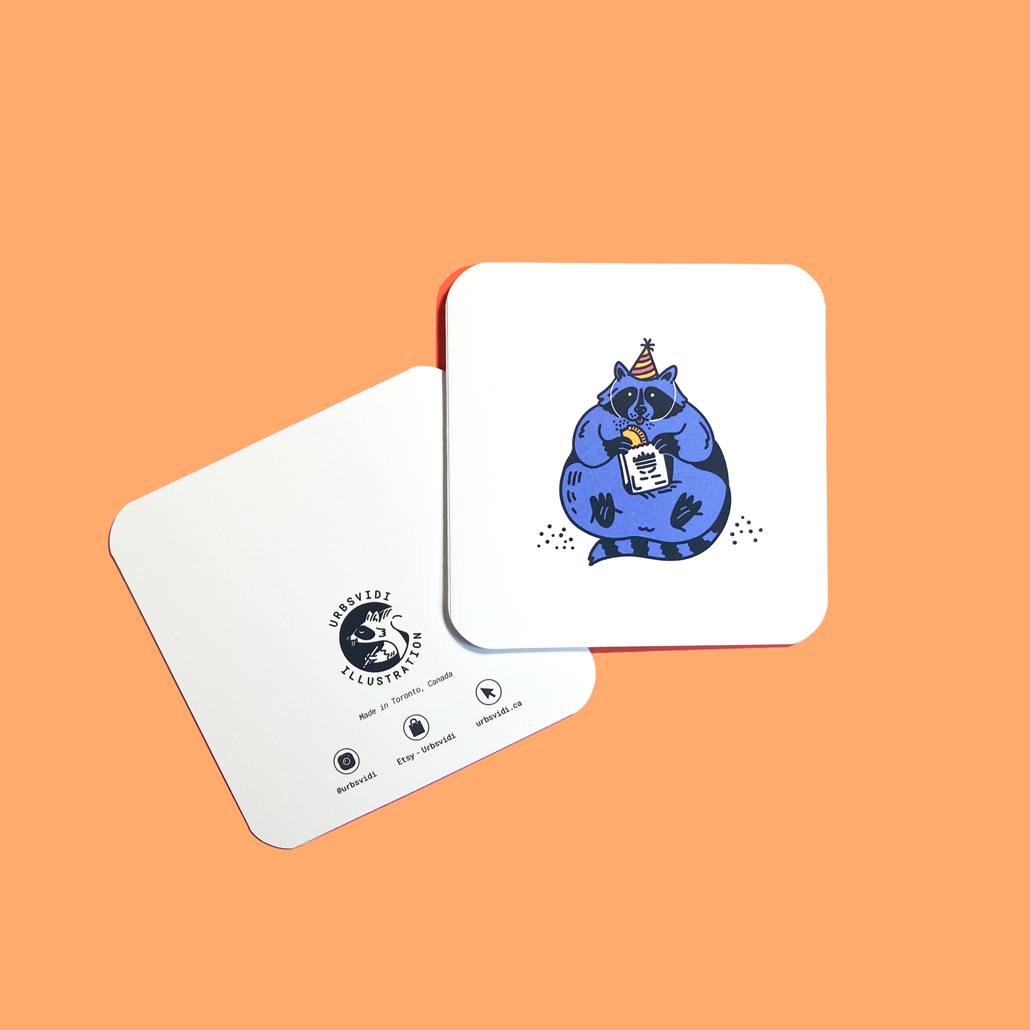 Fat Raccoon | Birthday Card