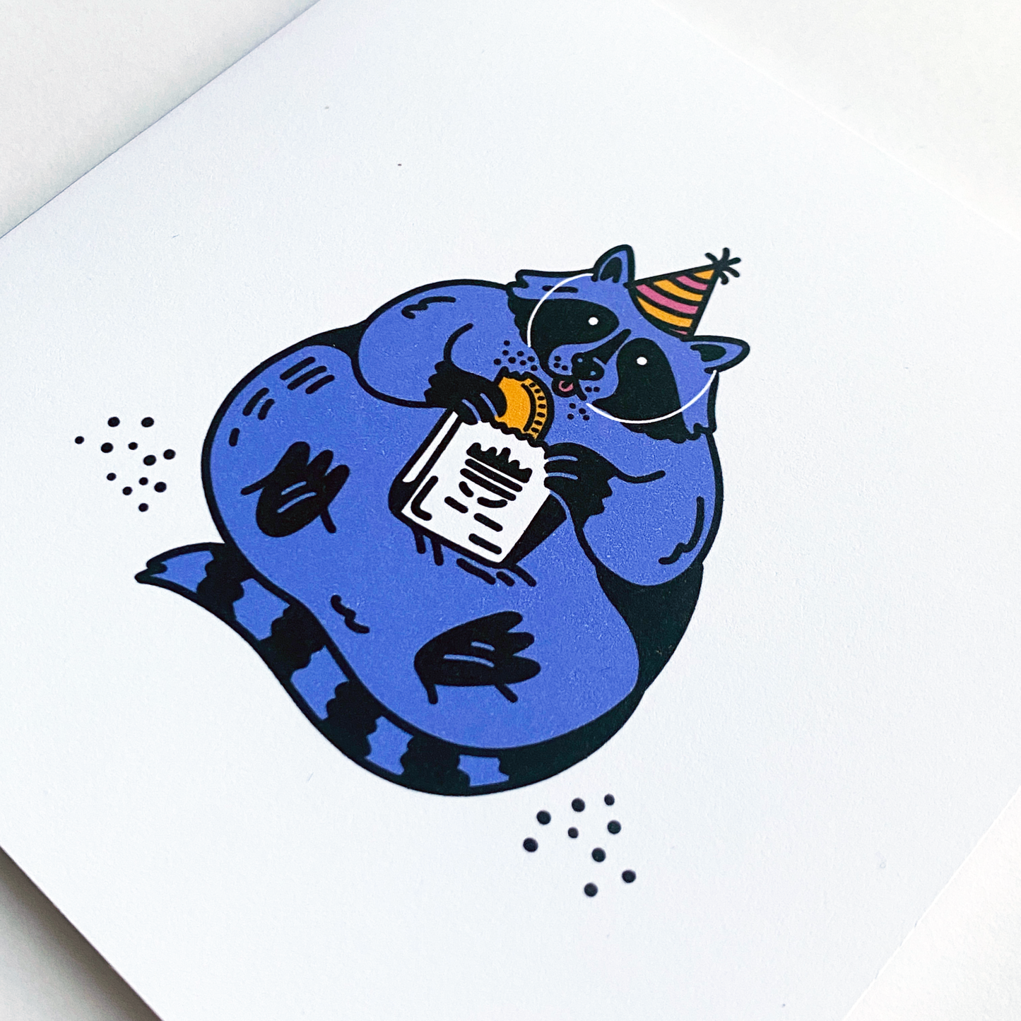 Fat Raccoon | Birthday Card