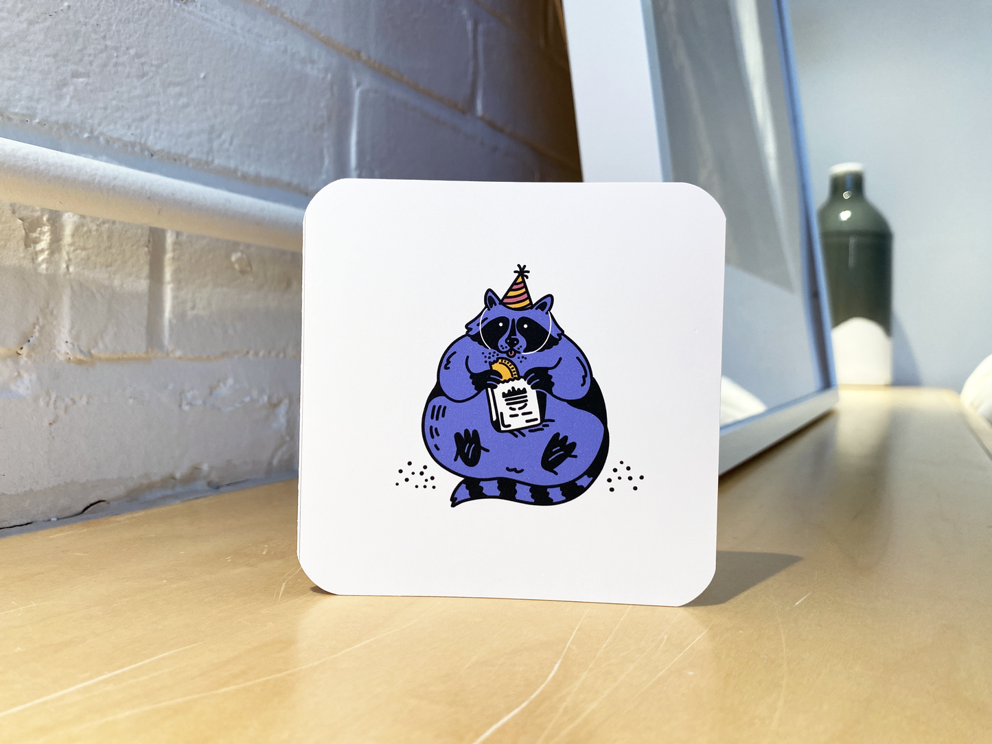Fat Raccoon | Birthday Card