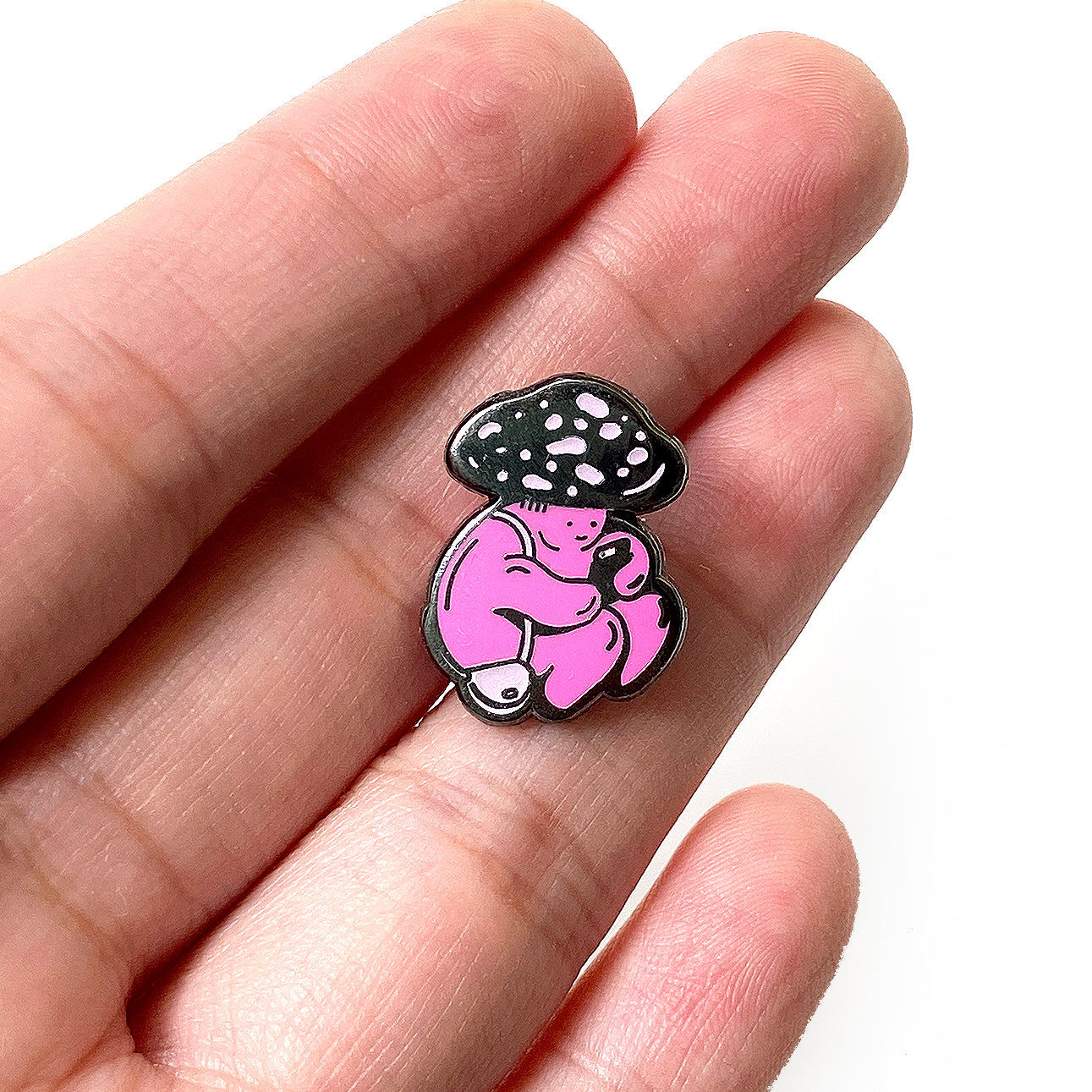 Shroom Pin - Glow in the Dark Enamel Pin