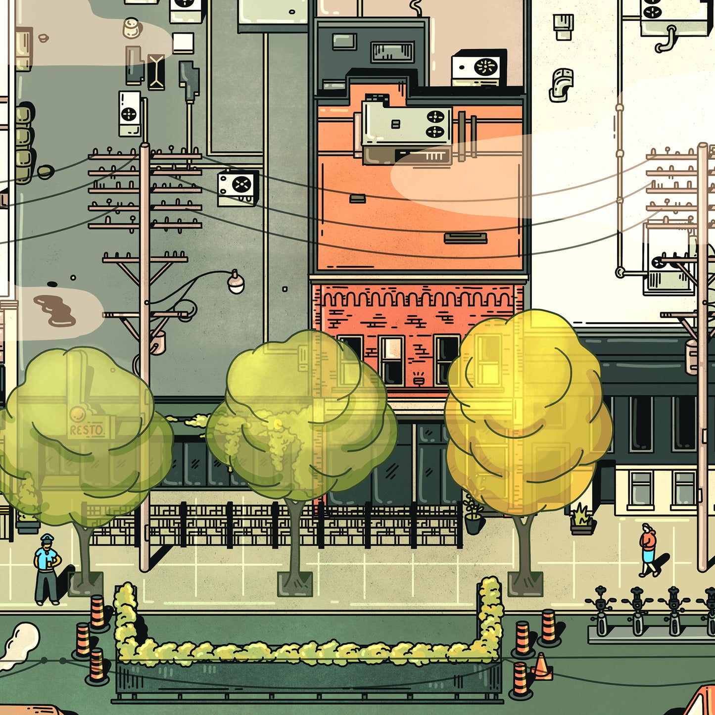 King x Portland | Toronto Art Print