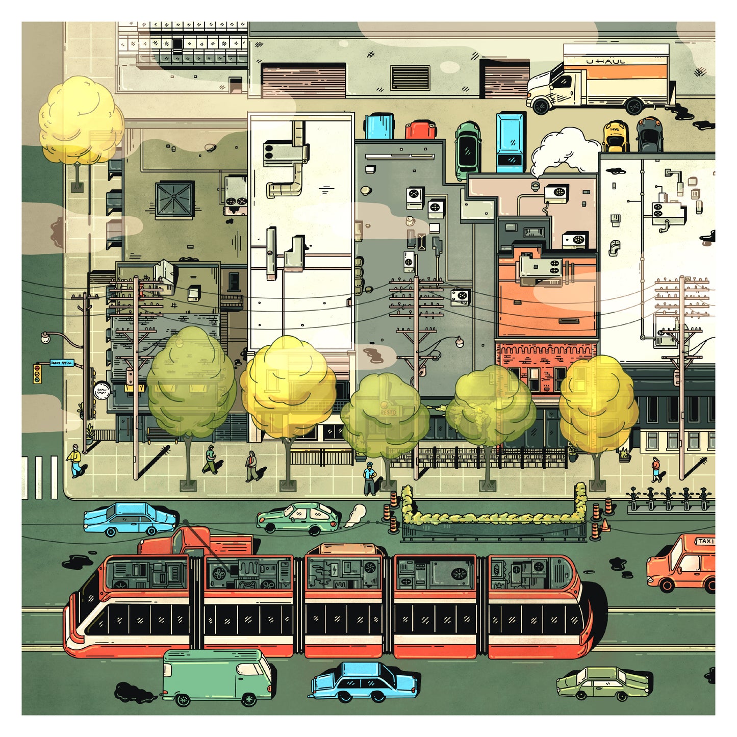 King x Portland | Toronto Art Print