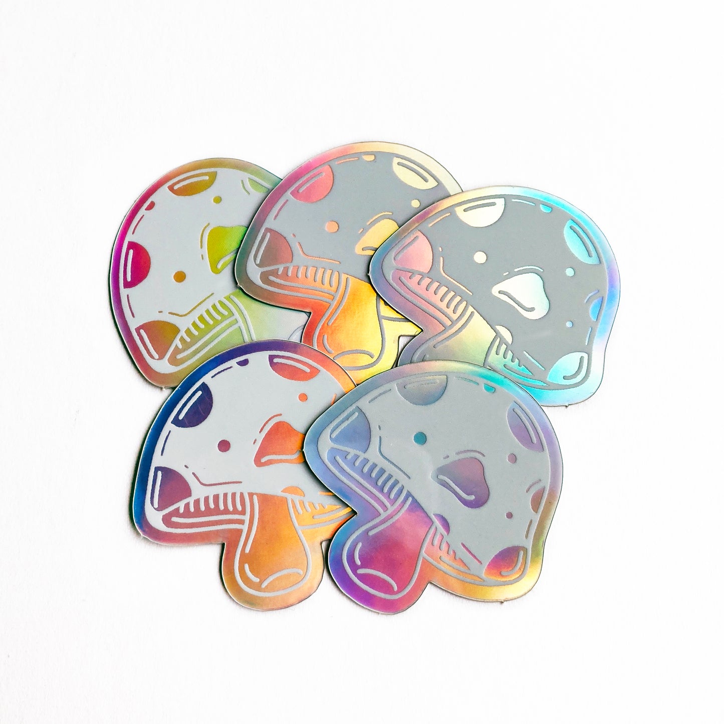Mushroom | Holographic Sticker Pack (5 Pieces)