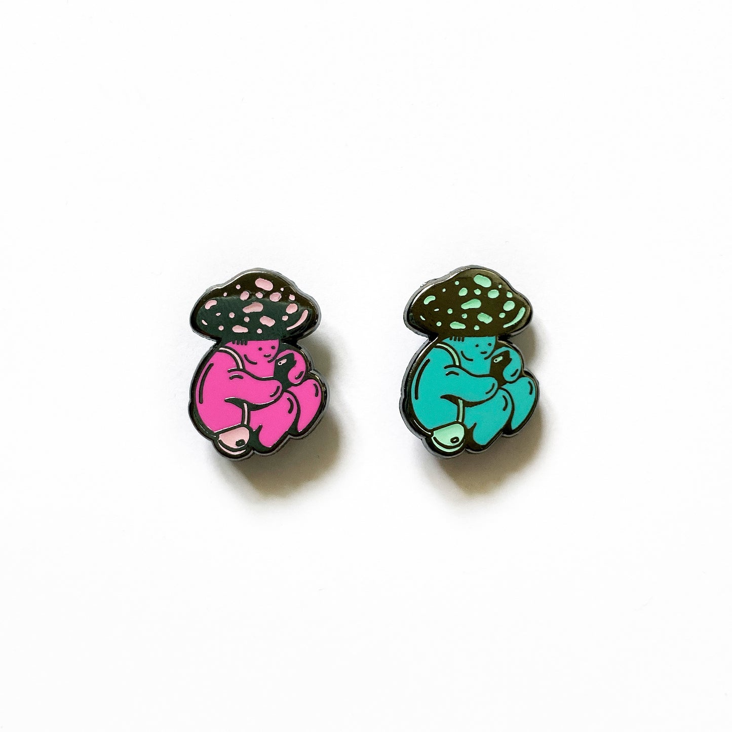 Shroom Pin - Glow in the Dark Enamel Pin