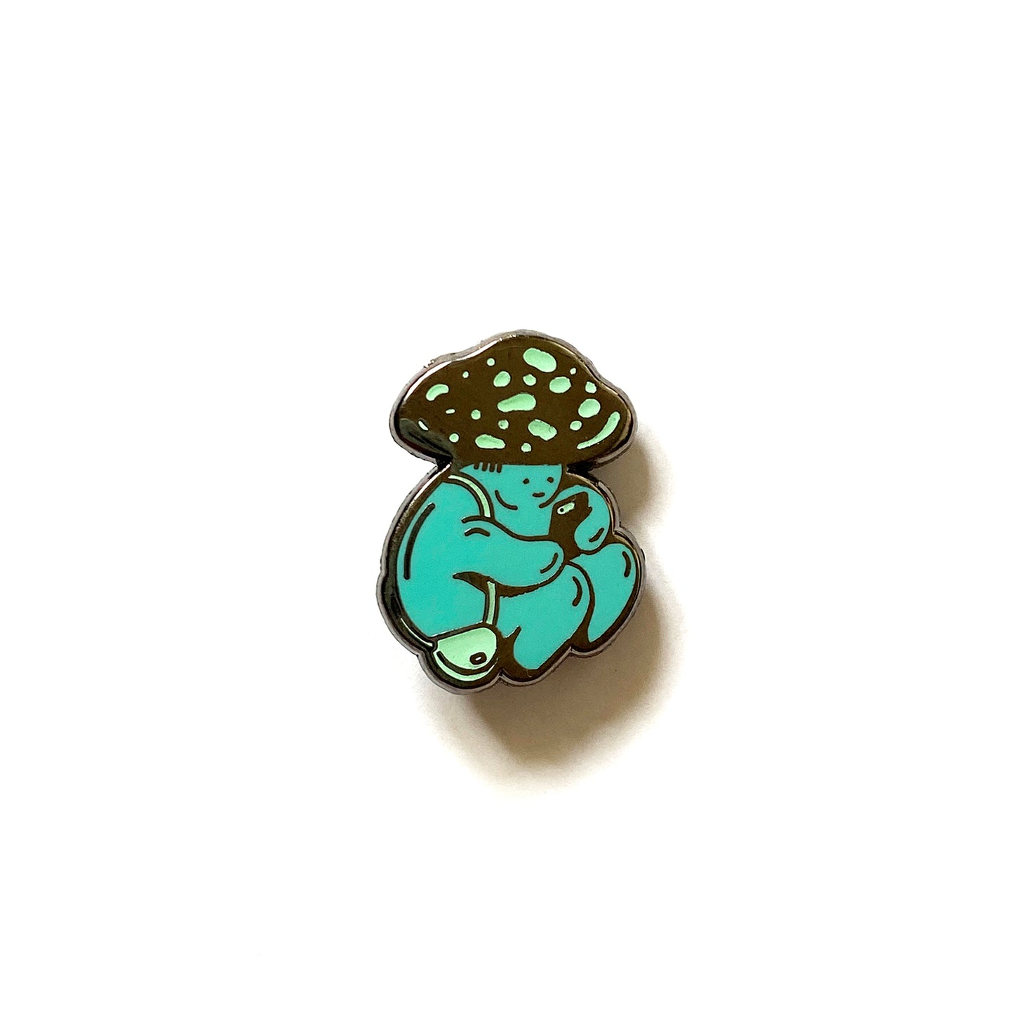 Shroom Pin - Glow in the Dark Enamel Pin