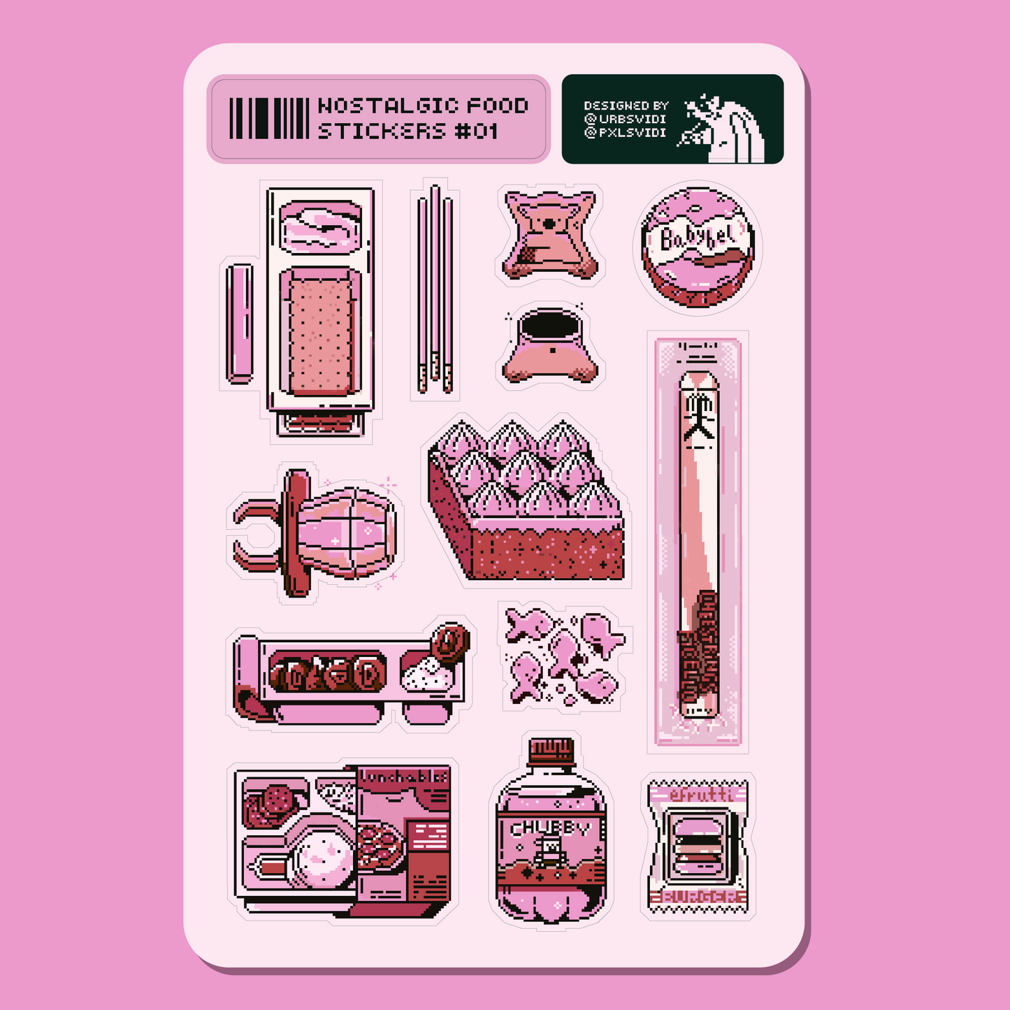 Nostalgic Food #1 | Sticker Sheet