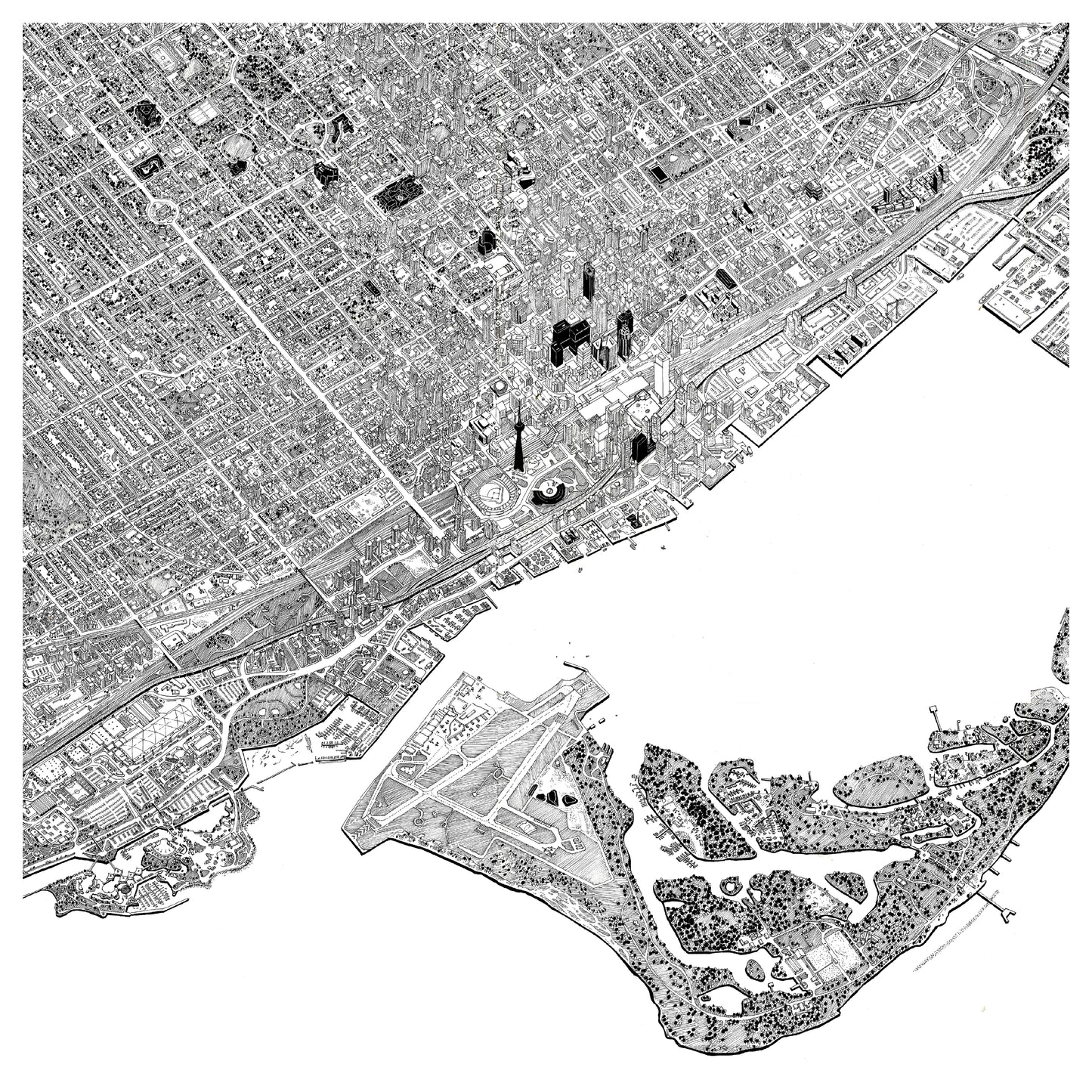 Toronto Pen + Ink | Illustrated Art Print