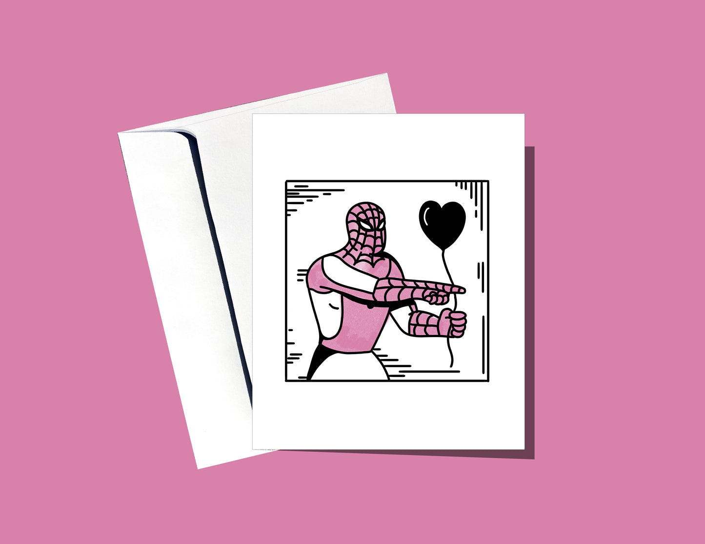 Spiderman + Balloon | Meme Valentines Day Card