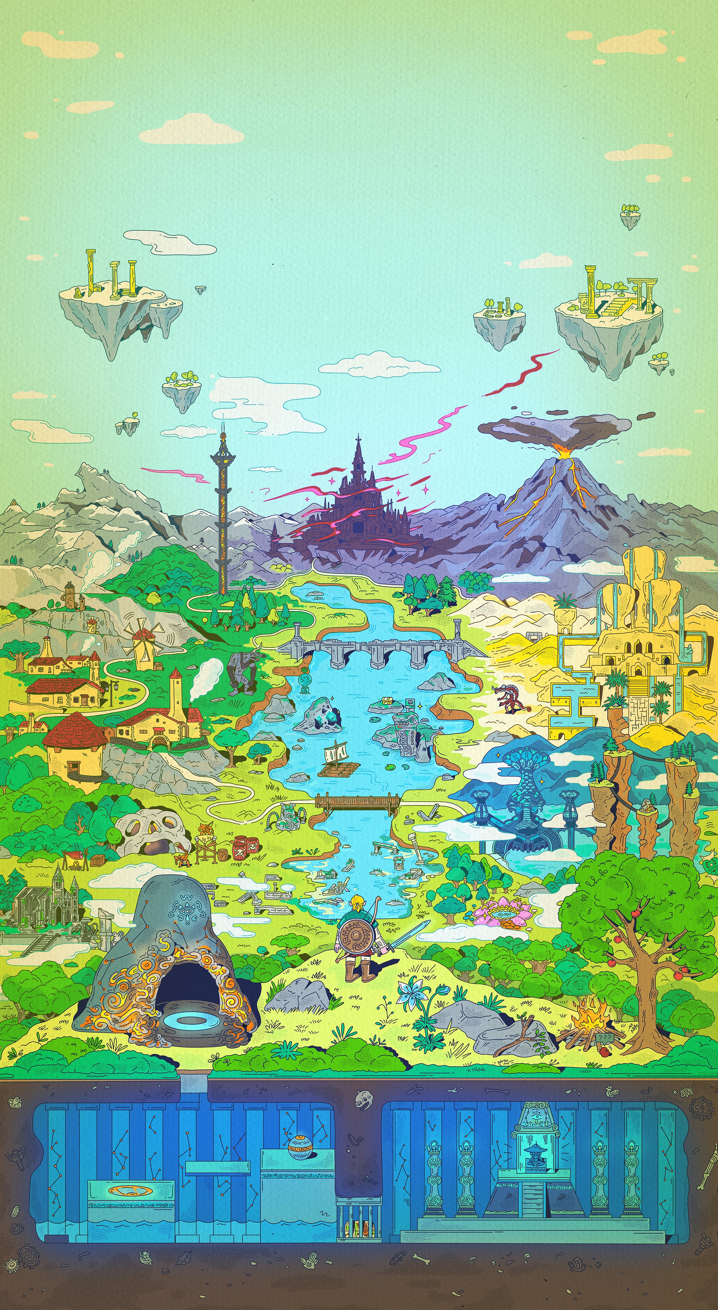 The Legacy of Zelda - Digital Wallpaper