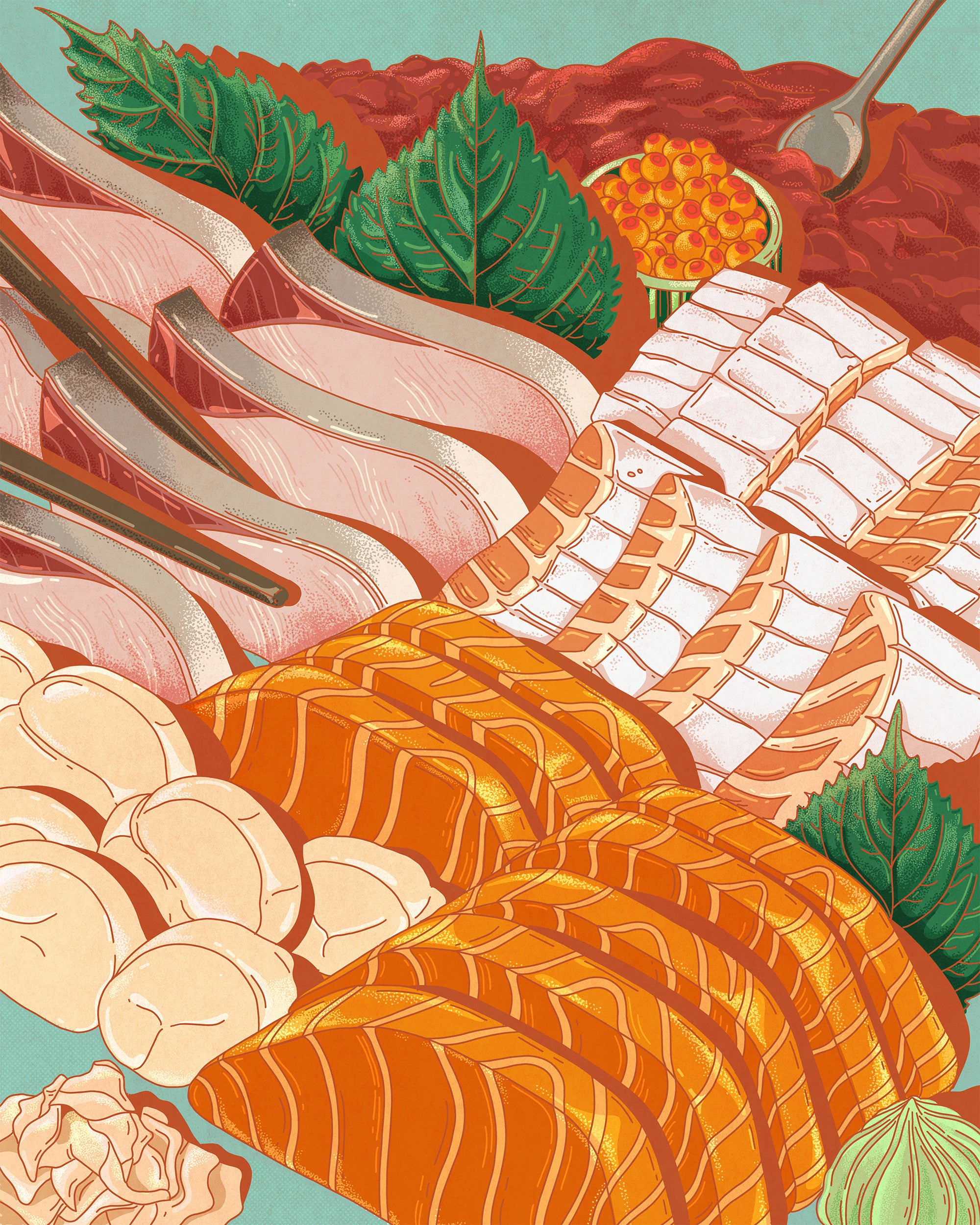 Sashimi | Illustrated Art Print